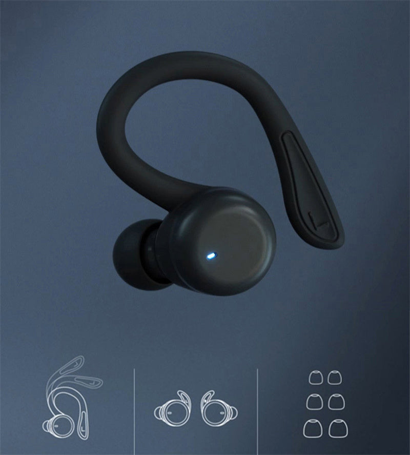 T40 Ear Hook Wireless Earphone IPX6 Waterproof Hands-free Touch Control Bending Sports Earbuds T40 Ear Hook Wireless Earphone IPX6 Waterproof Hands-free Touch Control Bending Sports Earbuds
